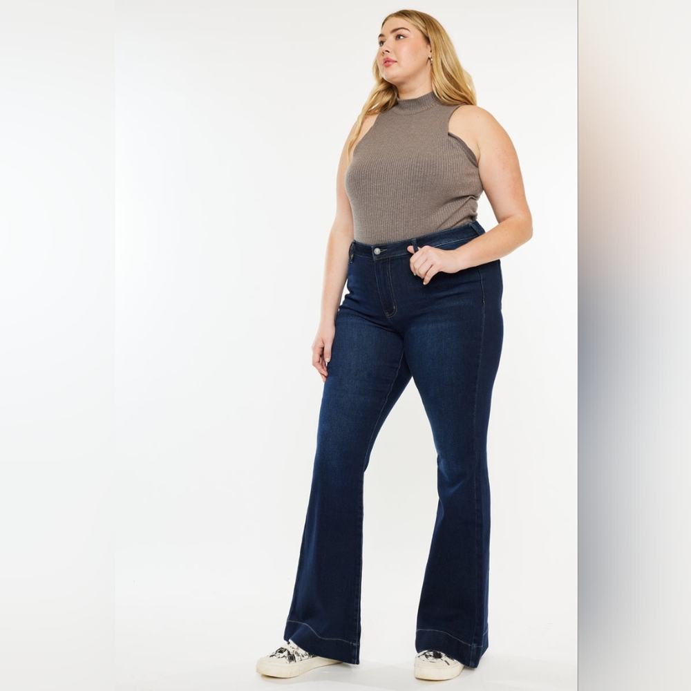 Kancan Parker high rise flare hem jeans